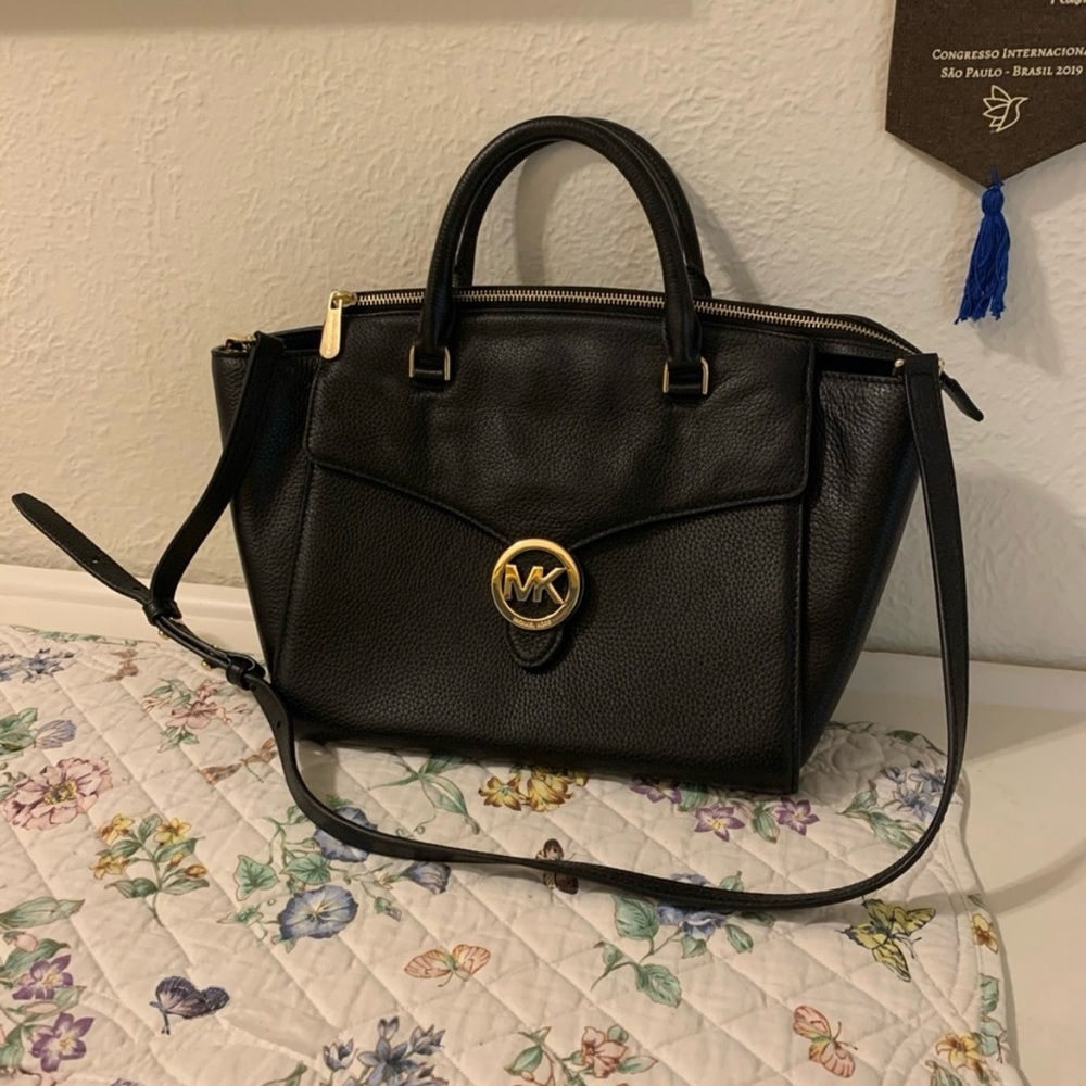 Michael Kors Black Leather Handbag